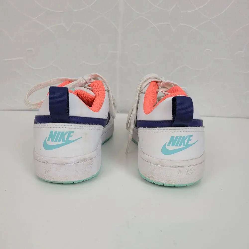Nike Court Borough Low 2 Kids Sneakers Size 7.5 White All Day Play BQ5448-112